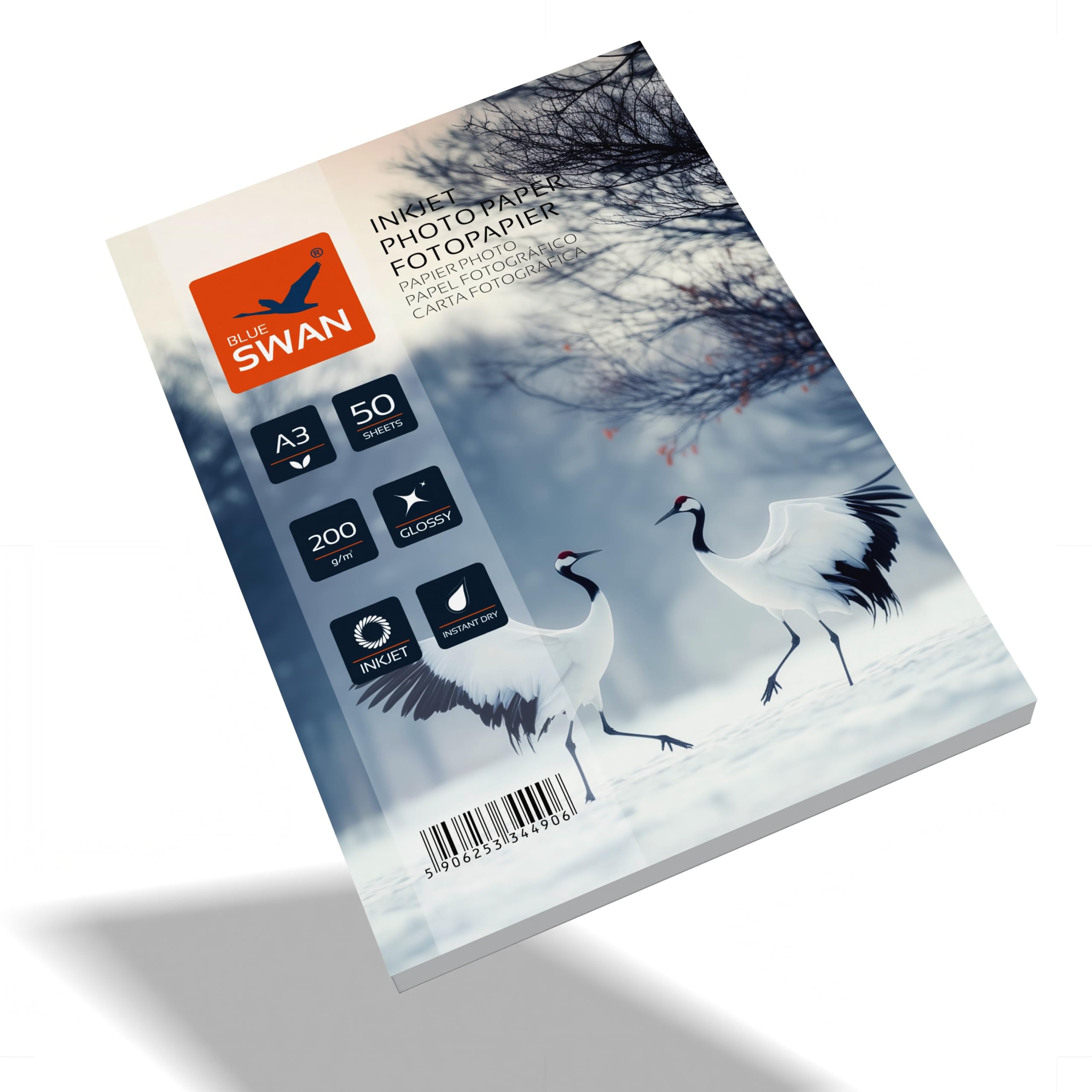 BLUE SWAN Carta Fotografica Lucida A3 200 g/m² 50 Fogli 297 × 420 mm