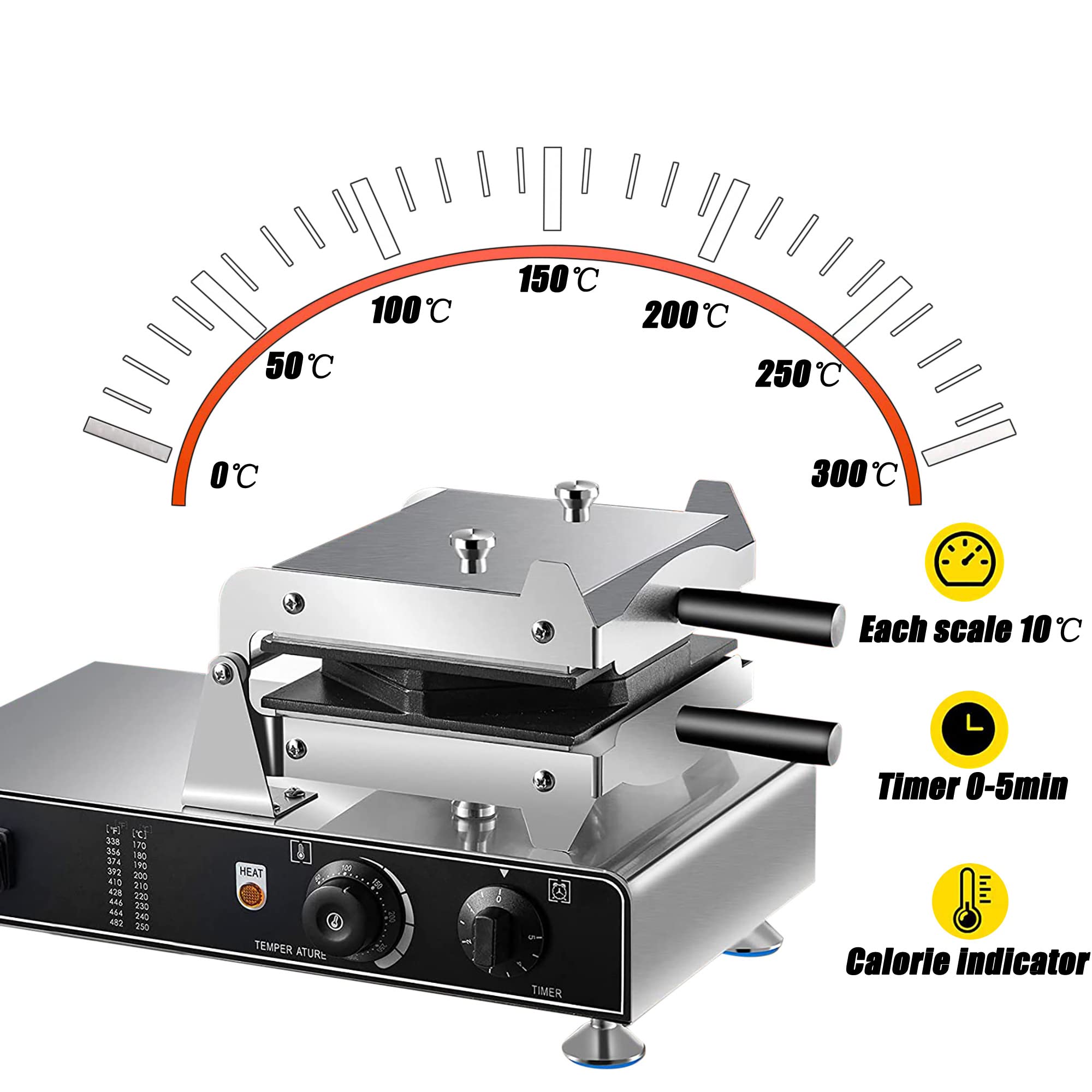 Máquina Para Hacer Gofres De Huevo Eléctrica, Máquina Para Hacer Gofres De Burbujas Comercial De 1500 W Con Temporizador De 0 A 5 Minutos, Máquina Para Hacer Hojaldres De Huevo De Hong Kong, Máquina