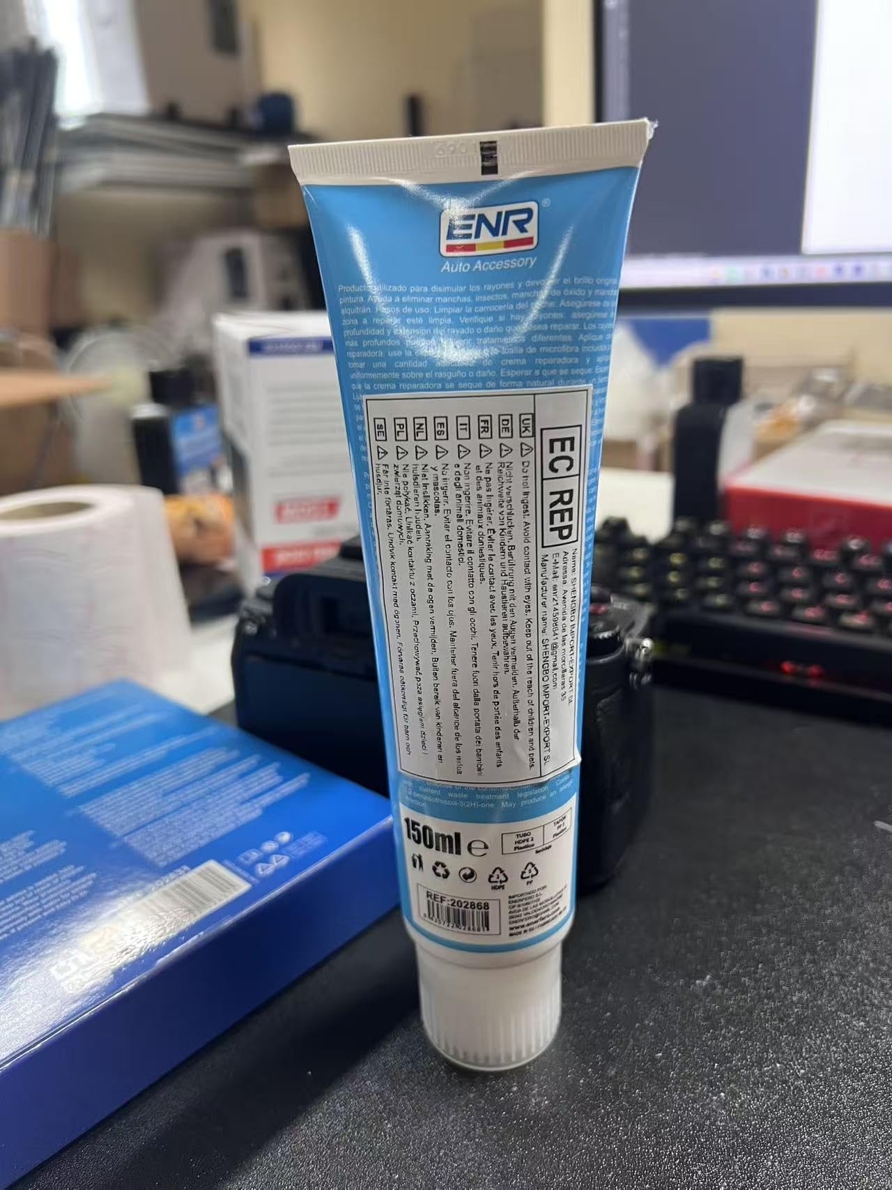 Enerfero Reparador de arañazos,Pulimento Coche Arañazos,Aporta Brillo y Protección,Restos de Pintura y Manchas Persistentes,Fácil Aplicación,50g — view 7