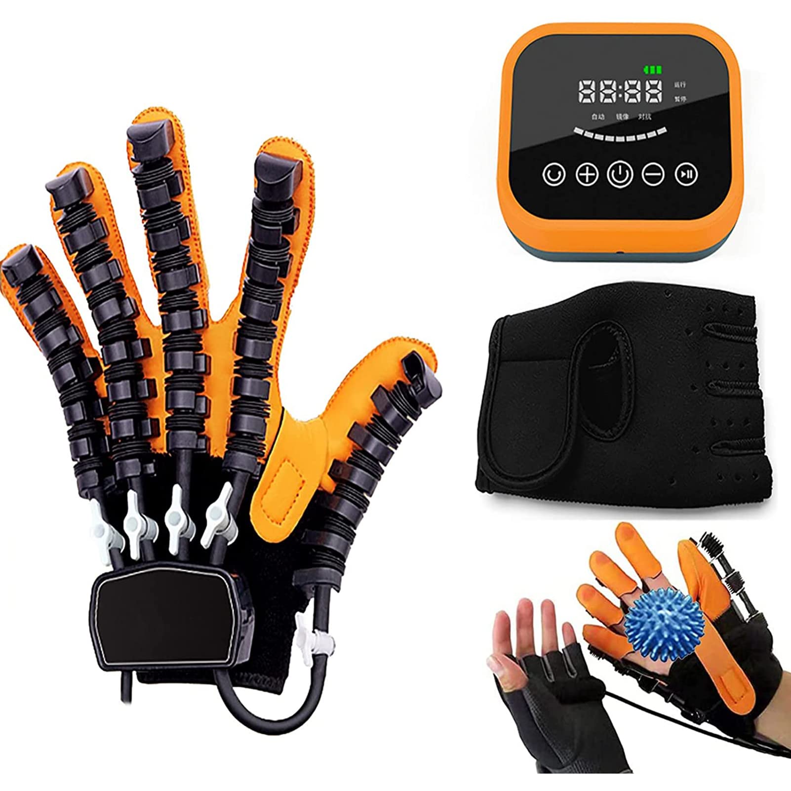 Guantes De Robot De Rehabilitación, Entrenamiento De Dedos Actualizado Y Órtesis De Rehabilitación, para Corrección De Flexión De Dedos, para Pacientes con Hemiplejia por Accidente Cerebrovascular
