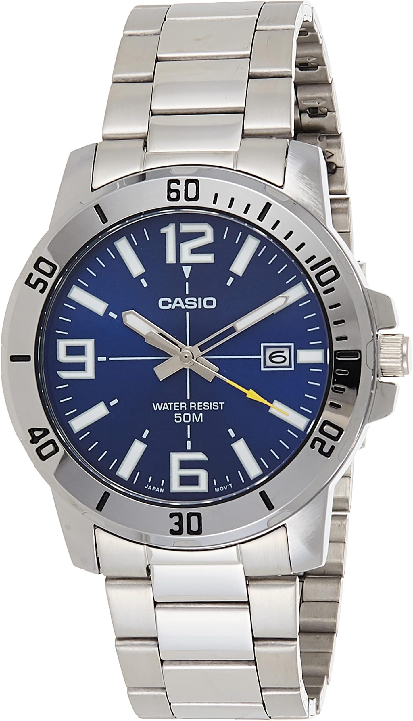 Casio Men's Quartz Watch with Resin Strap, TBA, 5 (Model: MTP-VD01D-2BVCF)