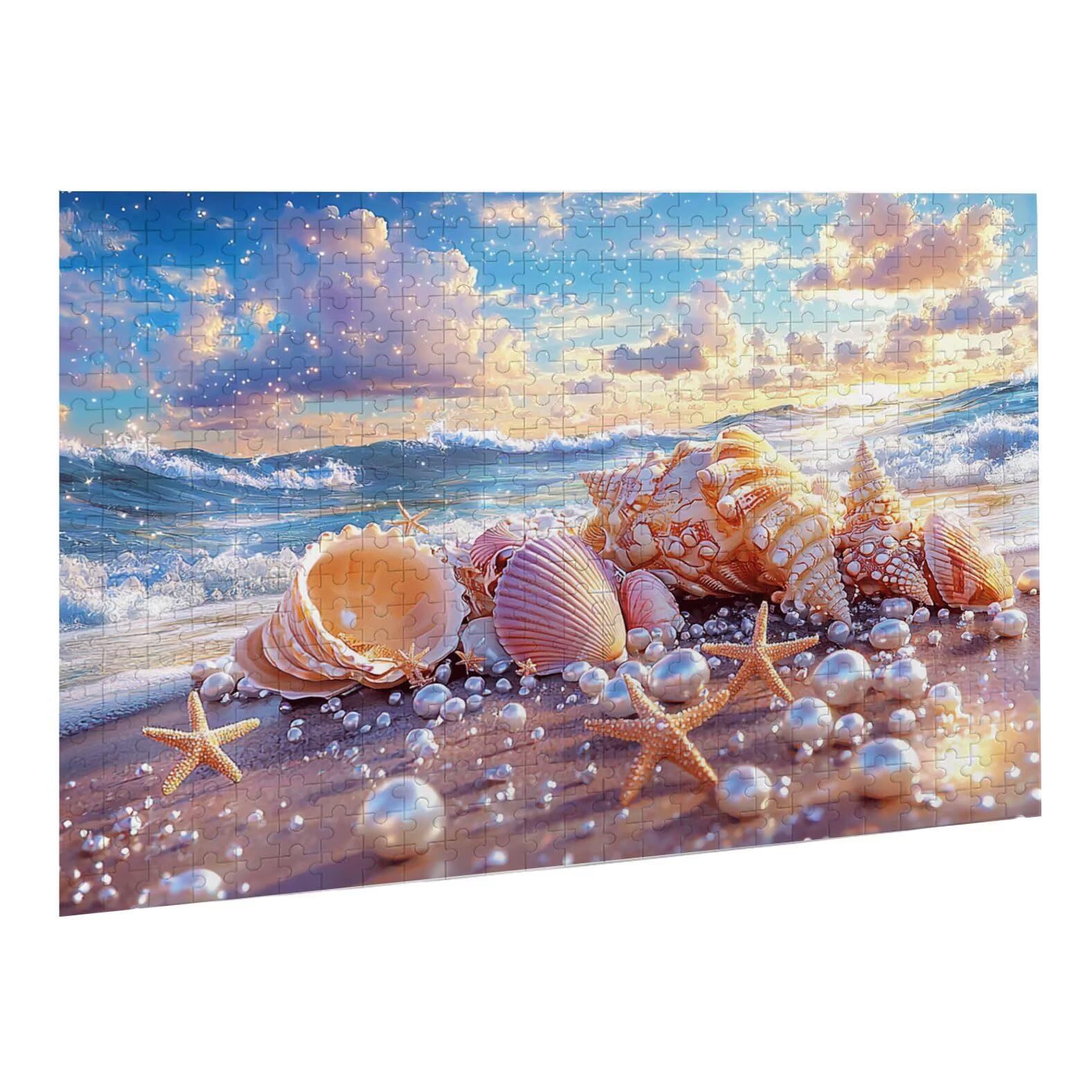Puzzle dla dorosłych, 4000 sztuk, trudne drewniane puzzle, gra, gra logiczna, gra ręczna, dekoracja rodzinna, kreatywna rozrywka, prezent 87 x 141 cm perłowa ślimak K0F-215