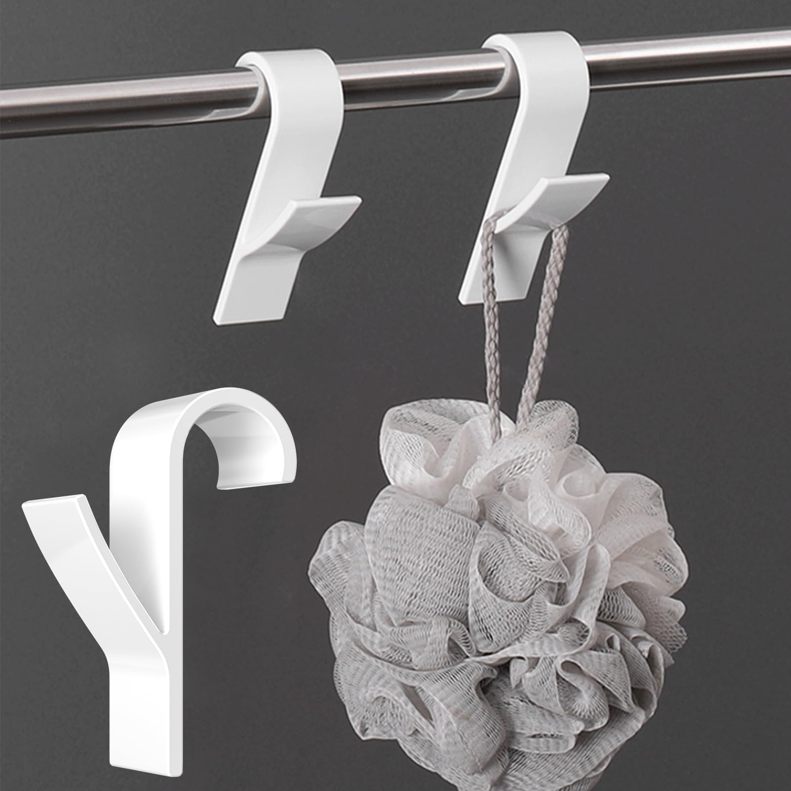 GSKQCRPR Heavy Duty Radiator Hooks 12 Pack Rustproof Bathroom Towel Hangers for Showers Robes & Coats - Image 3