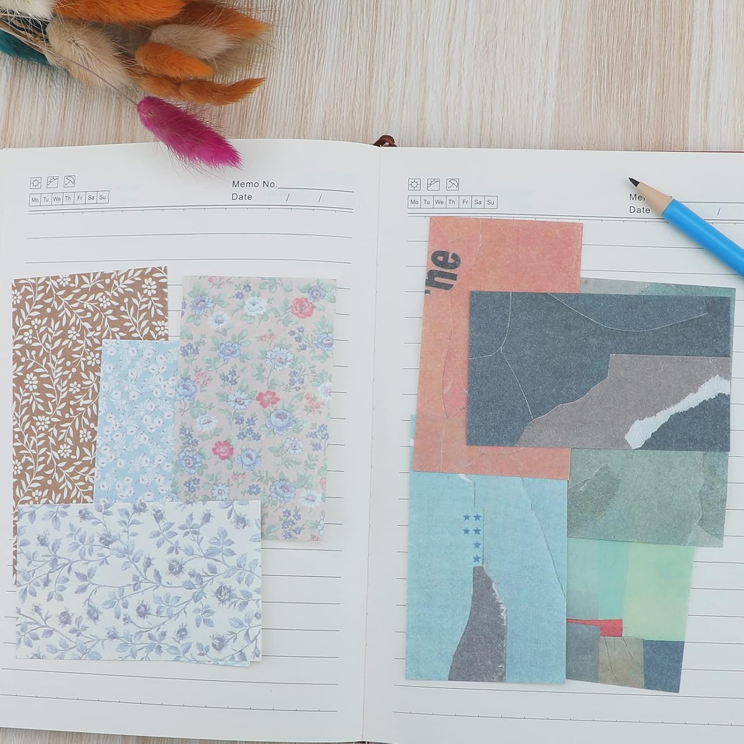 AIEX 240pcs Vintage Journaling Paper