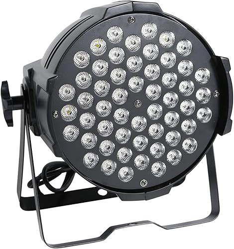 TC-Home Par Light 54X3w LED RGBW DJ Iluminación DMX PAR64 8 CH Iluminación de la etapa Disco Partido Sound-actived Etapa Luz de lavado de pared