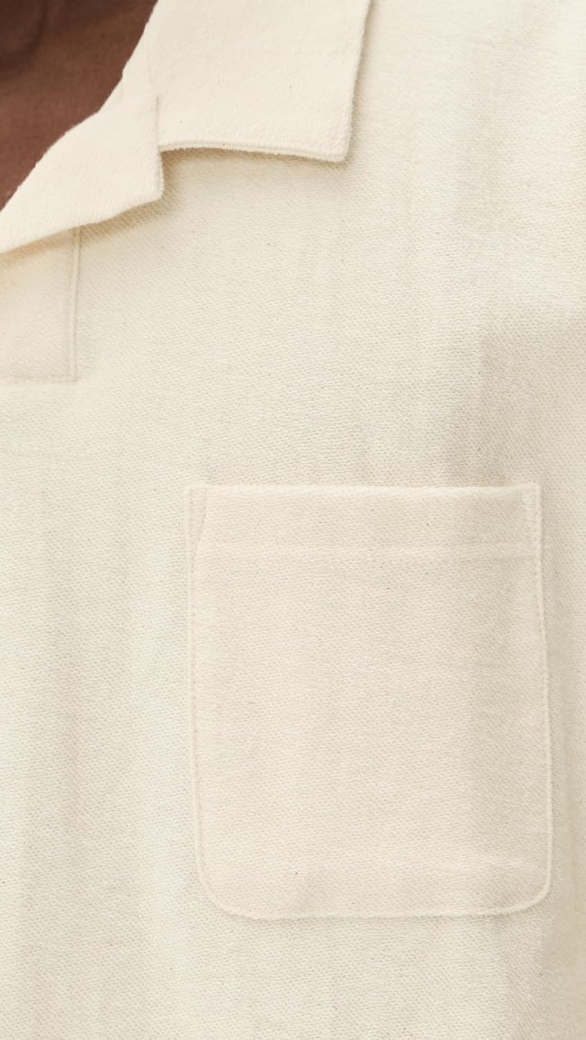 RHYTHM Men's Vintage Terry Long Sleeve Shirt