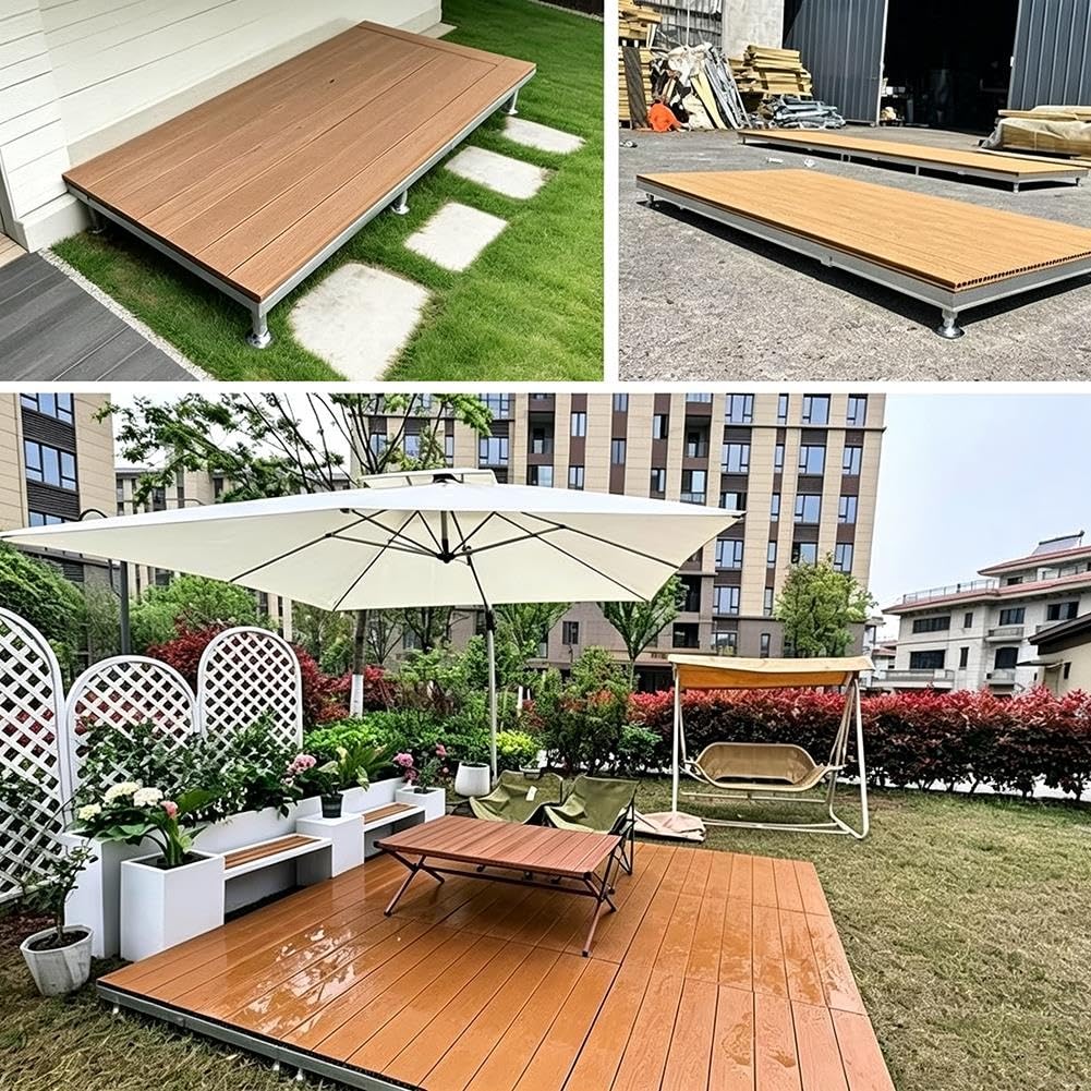 Plataforma Elevada Ajustable 84cm de Madera Compuesta
