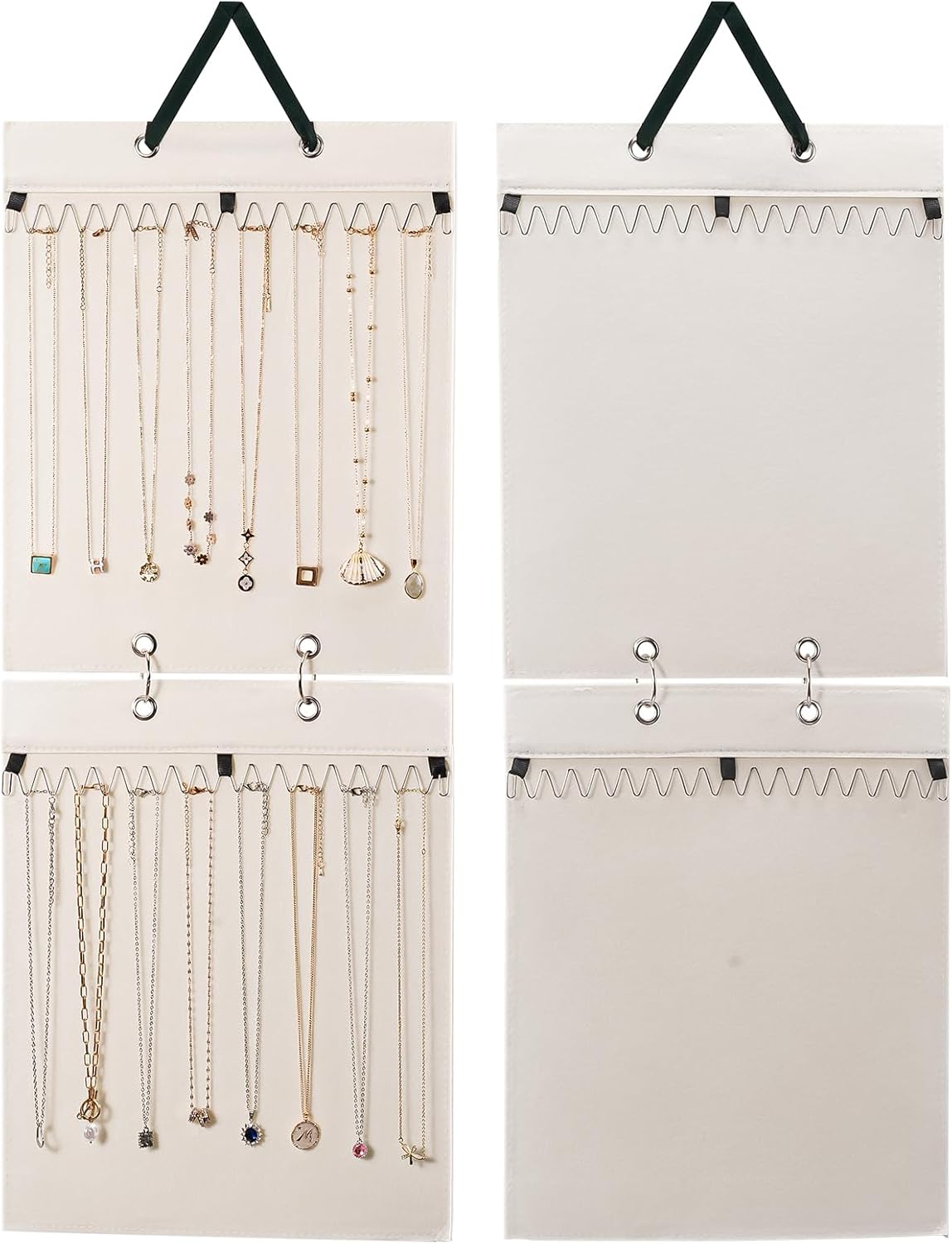 Lolalet Hanging Necklace Holder Organizer, Felt Necklaces