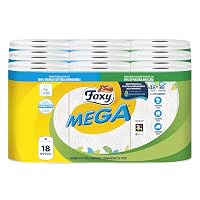 Foxy Mega | Asciugatutto Lunga Durata 18 Rotoli | 95 Strappi Per Rotolo | Decorato|