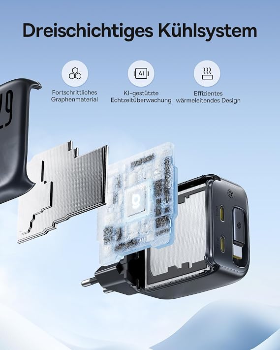 Baseus Enercore USB C Charger 67 W GaN Fast Charger with Cable