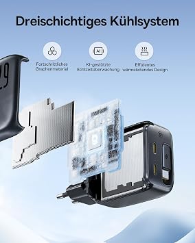 Baseus Enercore USB C Charger 67 W GaN Fast Charger with Cable