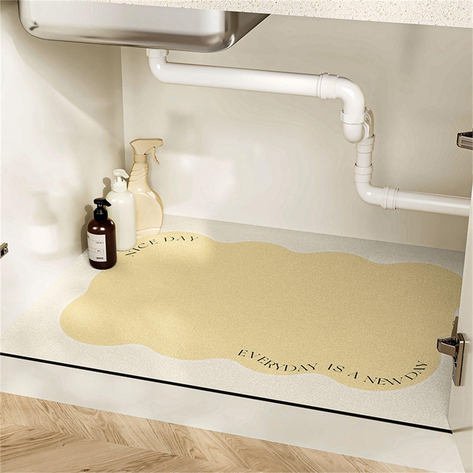 Alfombrilla de fregadero resistente al aceite para mantener tu cocina limpia y organizada