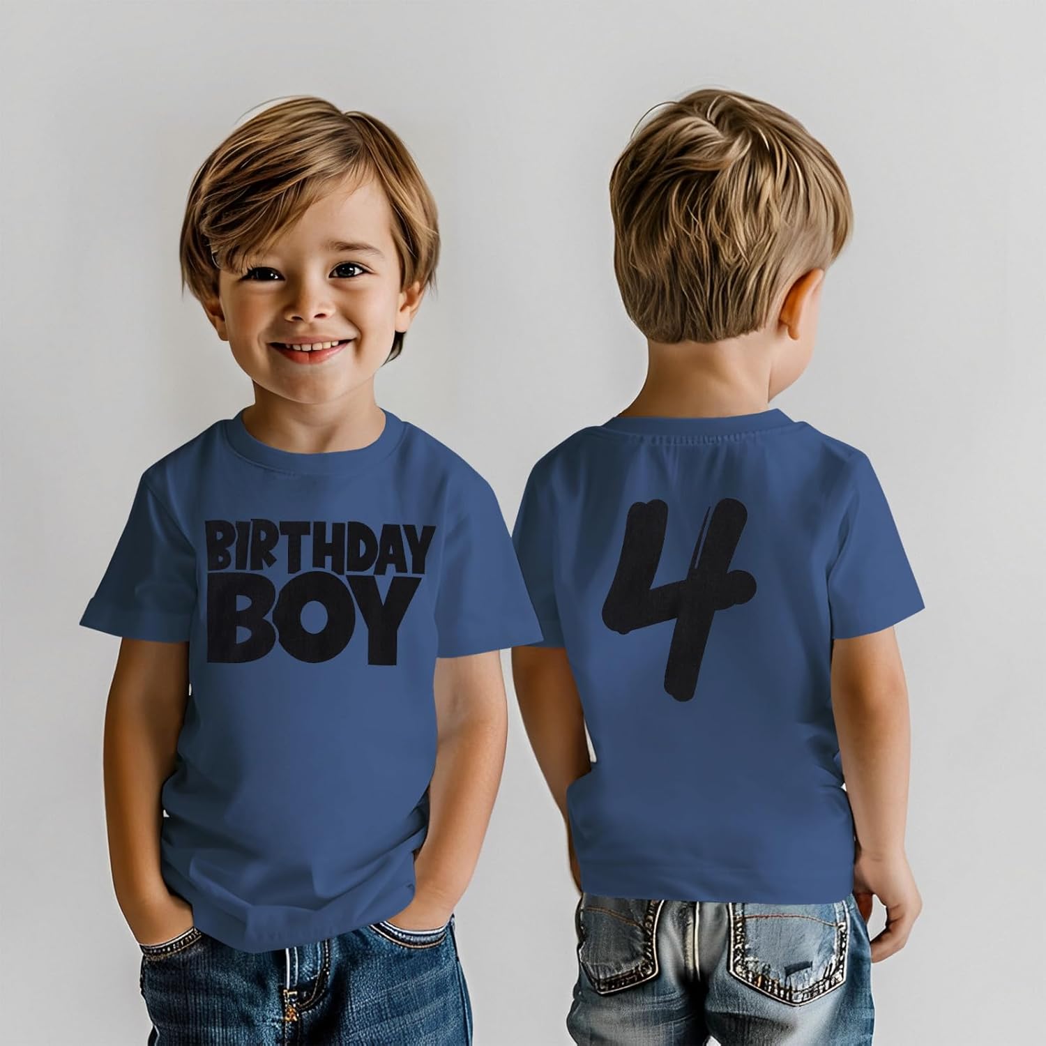 Birthday Boy Shirts 1-10 Years Old Boys Birthday Tshirt Toddler Baby Boy Bday Tees Kids Party Outfits Tops - Image 2