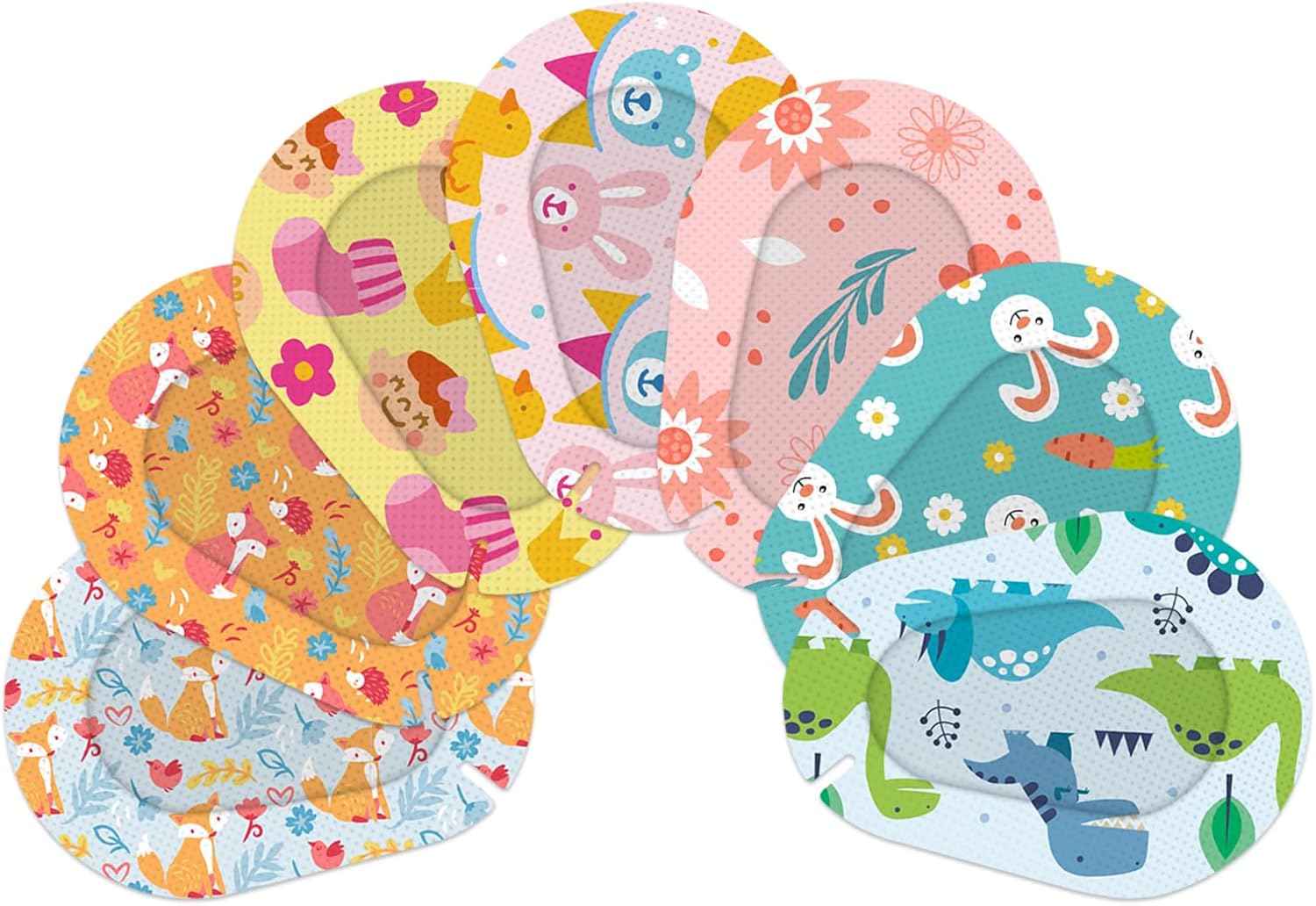 Adhesive Eye Patches for Kids 70pcs Light Blocking Cute Design Breathable Adhesive Bandages for Toddlers