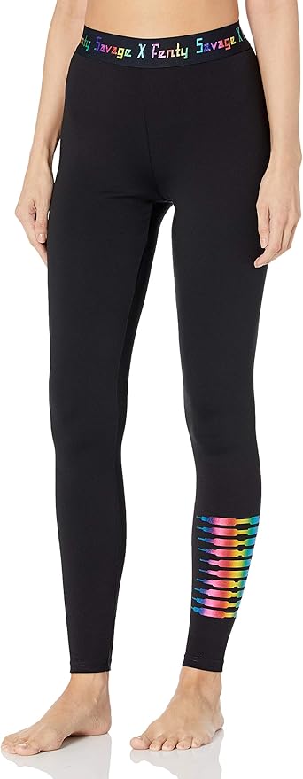 Savage X Fenty Women S Forever Savage Legging With Rainbow Logo At Amazon Women S Clothing Store Savage X Fenty Women S Forever Savage Legging With Rainbow Logo At Amazon Women S Clothing Store