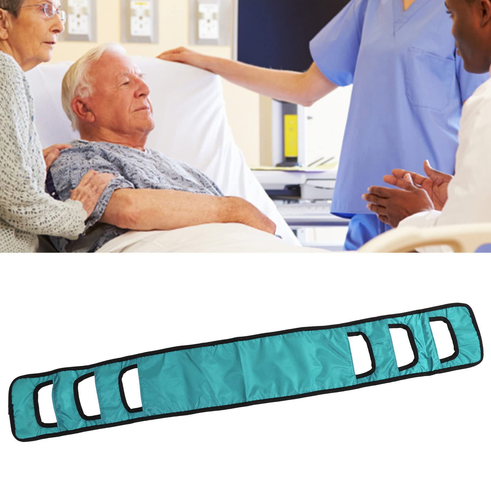 Topyond Mobility Cintura di Trasferimento e Sollevamento, Assistenza per Il Sollevamento Dell'imbracatura per Anziani, Disabili e Pazienti, Fascia Sicura ed Ergonomica (Verde)