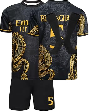 #5 Special Design Football Soccer Jersey/Shorts Socks Gift Set for Children Youth Sizes