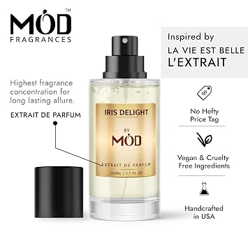 Iris Delight Perfume for Women | Inspired by La Vie est Belle L'Extrait | Long-lasting Amber Floral Extrait de Parfum with Premium, Vegan, and Cruelty-Free Ingredients