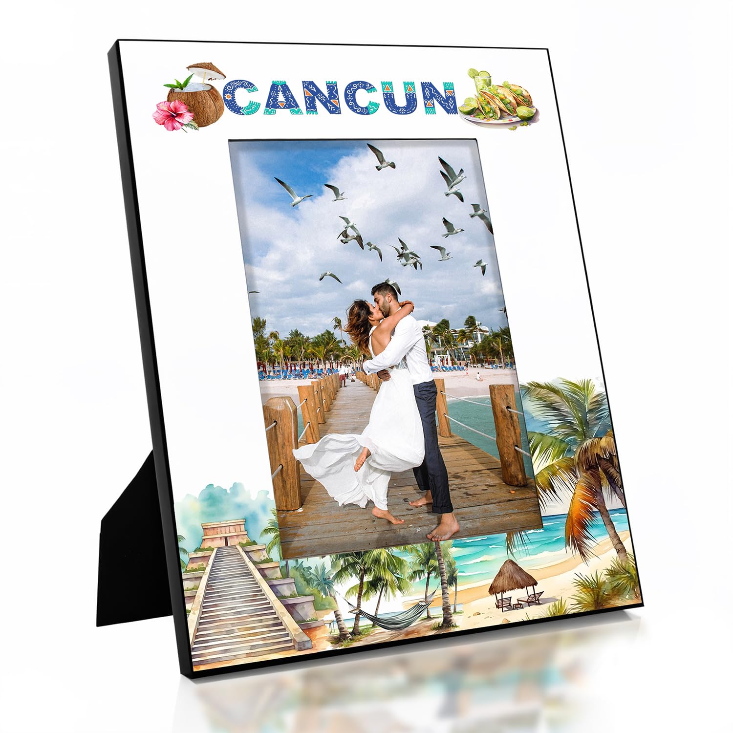 【カンクンで購入】写真立て カンクンで購入】写真立て Amazon.com - KATE POSH Cancun Picture
