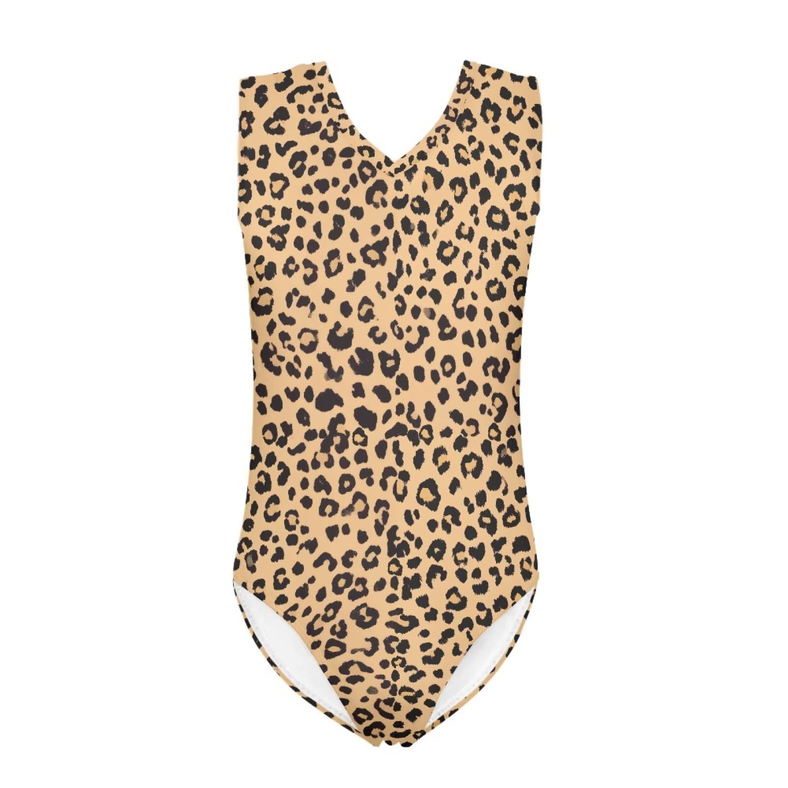 Cartoon Pattern Kids Girls Bathing Suits One Piece Swimsuit Soft &amp; Quick Dry, 5-14Years