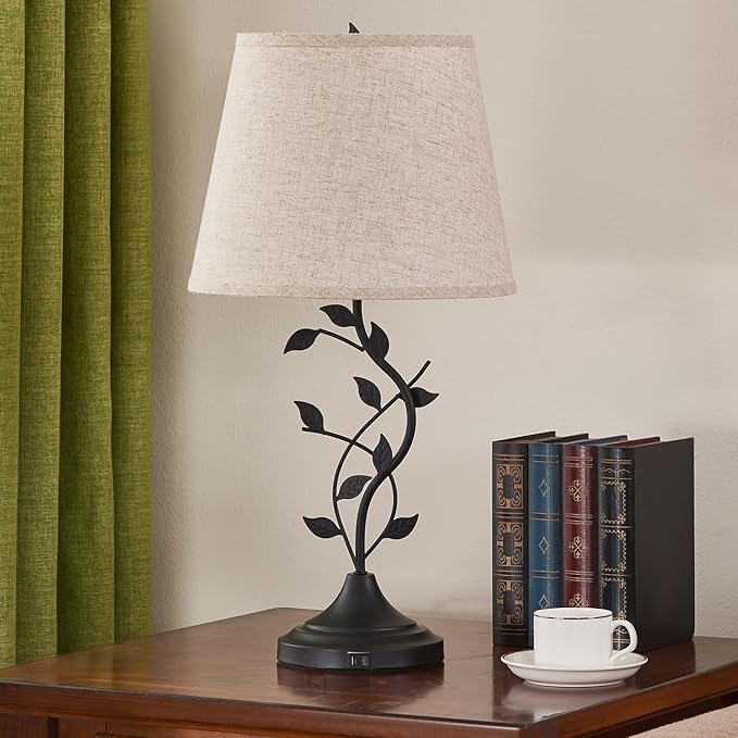 Lámpara de Mesa Kakanuo con Puertos USB-A y USB-C, 24.4 Pulgadas miniatura 2