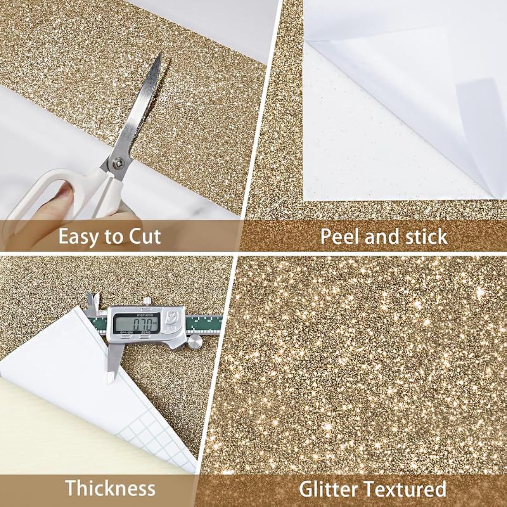 Glitter Wallpaper Border Peel and Stick
