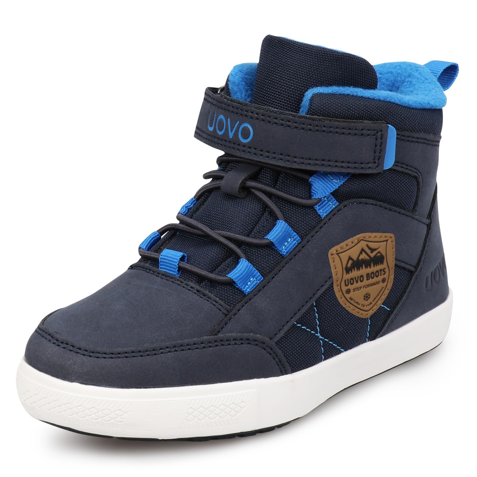 UOVO Chaussures D'hiver pour Garçons Baskets pour Enfants Bottes de Neige Résistantes à l'eau Chaussures D'extérieur Doublées Chaudes