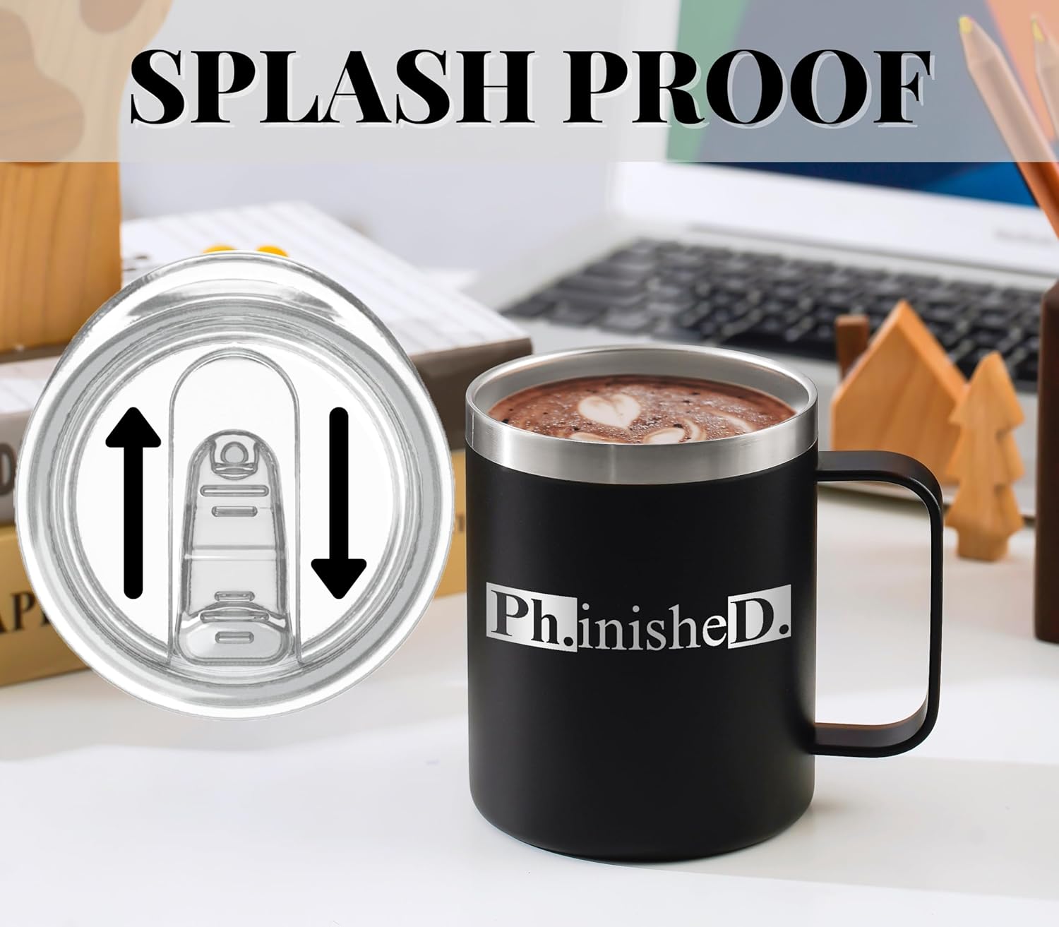 Onebttl Graduation Gifts For Men and Women, College Gifts for Degree, Master Degree and Doctor, Stainless Steel Insulated Coffee Mug - Phnished - Image 7