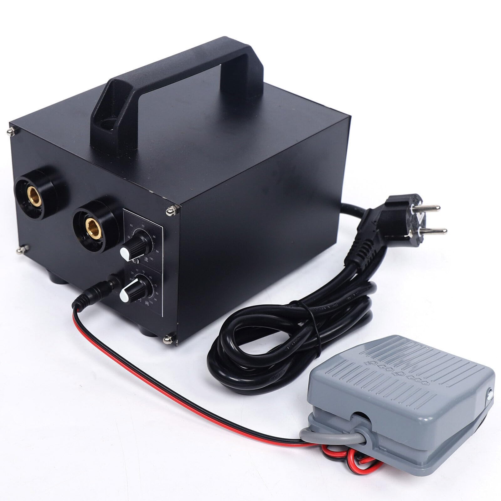 Soldadora por puntos de 220 V, máquina de soldar con batería de 1600 A, soldador profesional para soldadura precisa para montaje y mantenimiento de vehículos eléctricos, construcción de maquetas