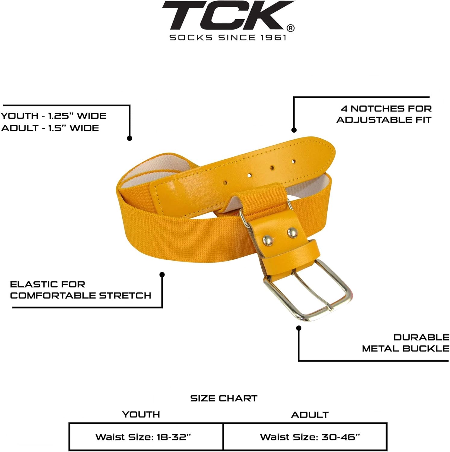 Baseball Belt and Socks Combo Over the Knee - Youth and Adult Sizes Prosport - Image 2