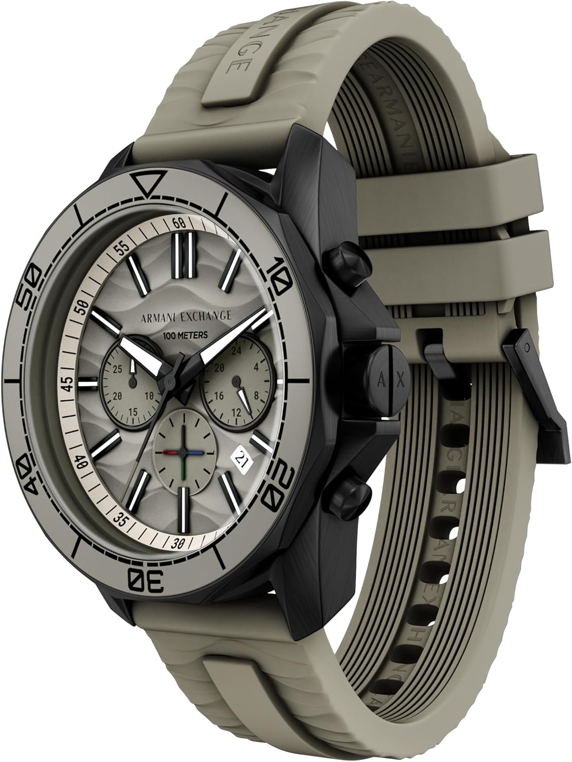Armani Exchange A|X Dive-Inspired Stainless Steel Watch for Men