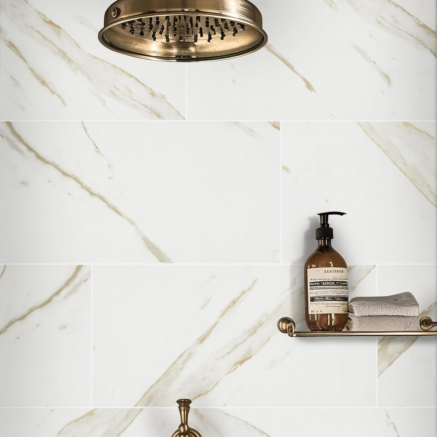 MSI Stone NCAR1224 Carrara Tile with Matte Finish, 12" x 24", White