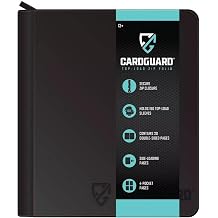 CardGuard 4-Pocket Zip Folio Trading Card Binder for 160 Sleeves Acid-Free