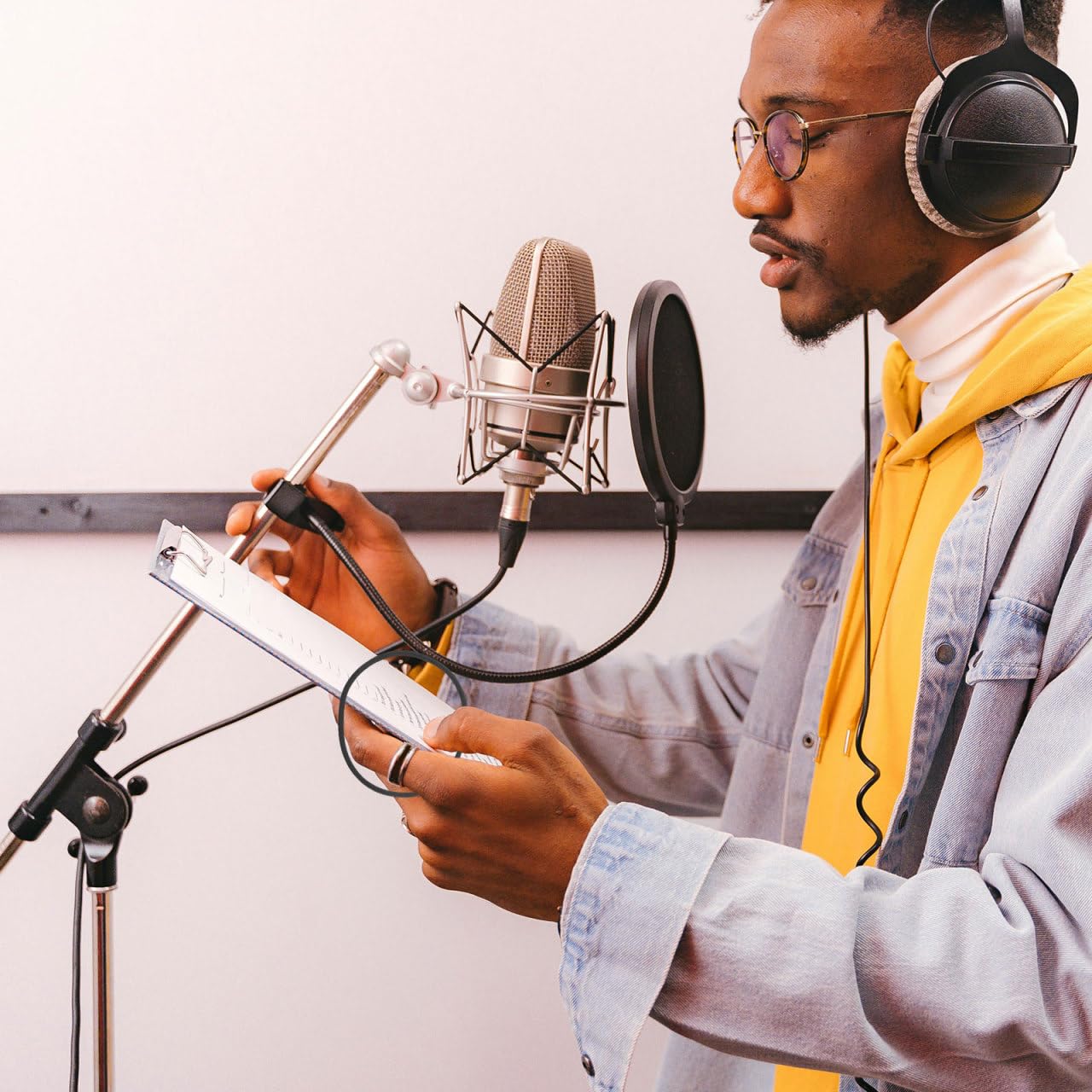 Didiseaon 10 Pièces Corde D'amortisseur à Microphone Corde Élastique Support De Micro Pour Pied Porte-micro Pour Entretien à Cadre Antichoc Support De Microphone Caoutchouc Noir