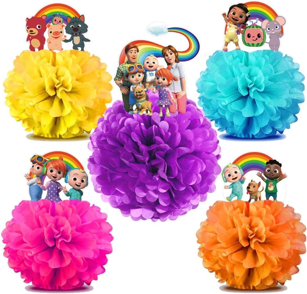 5PCS Cartoon Centerpieces Party Decorations