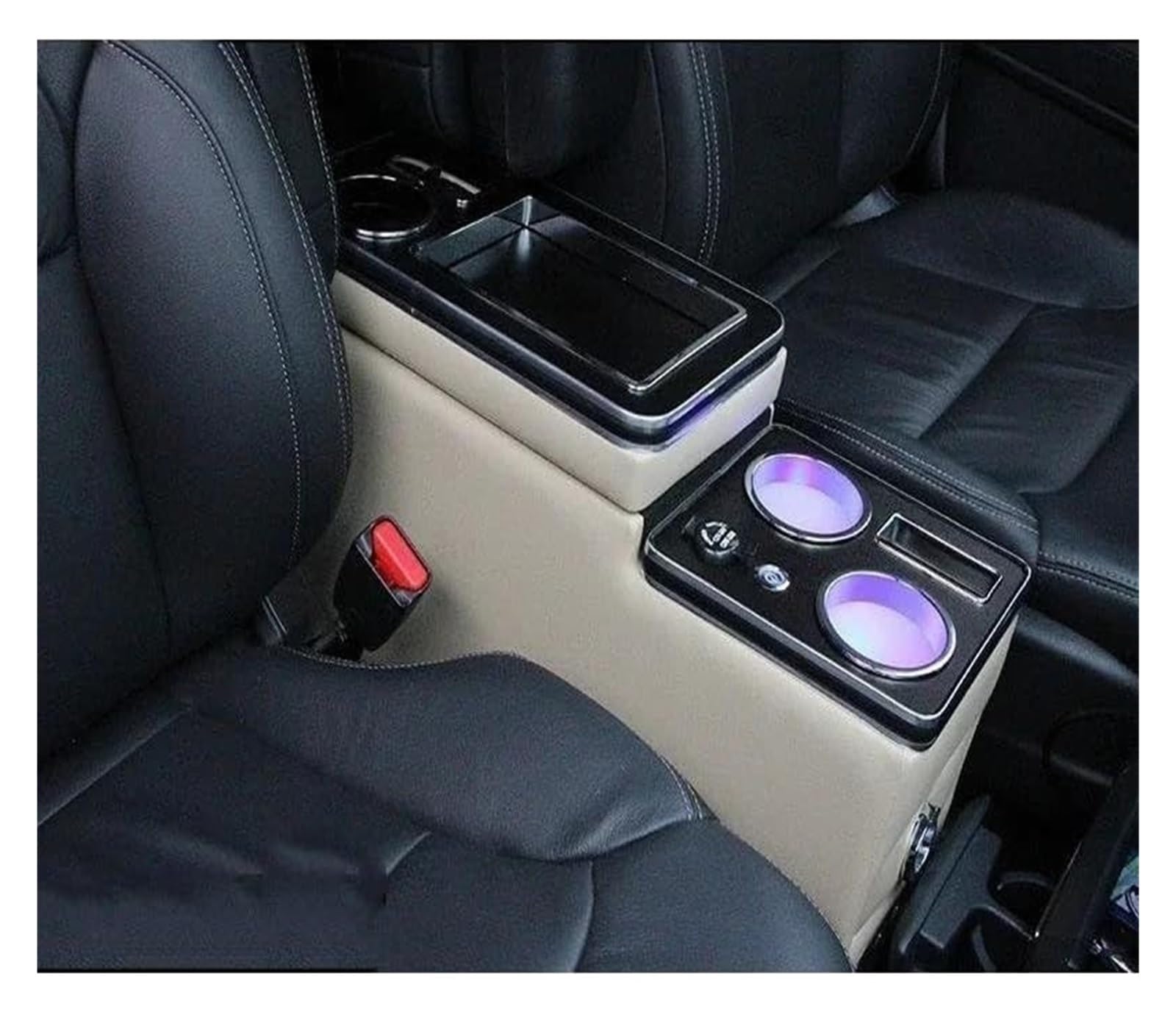 Braccioli per Auto per VW per Caravelle/per M&ultivan T4 T5 T6 2003-2023 Bracciolo Centrale con Ricarica Wireless per Telefono(for 5th Grey)