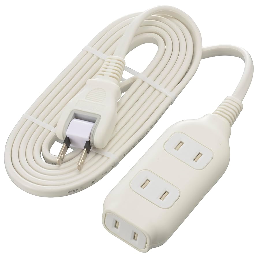 Amazon.co.jp: オーム(OHM) 延長コード 2m 3口 電源タップ 3個口