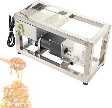 Electric Honey Transfer Pump, 90W 6-10L/Min Food-Grade Stainless Steel Gear Pump for High-Viscosity Liquids, 60RPM Viscous Fluid & Paste Pump