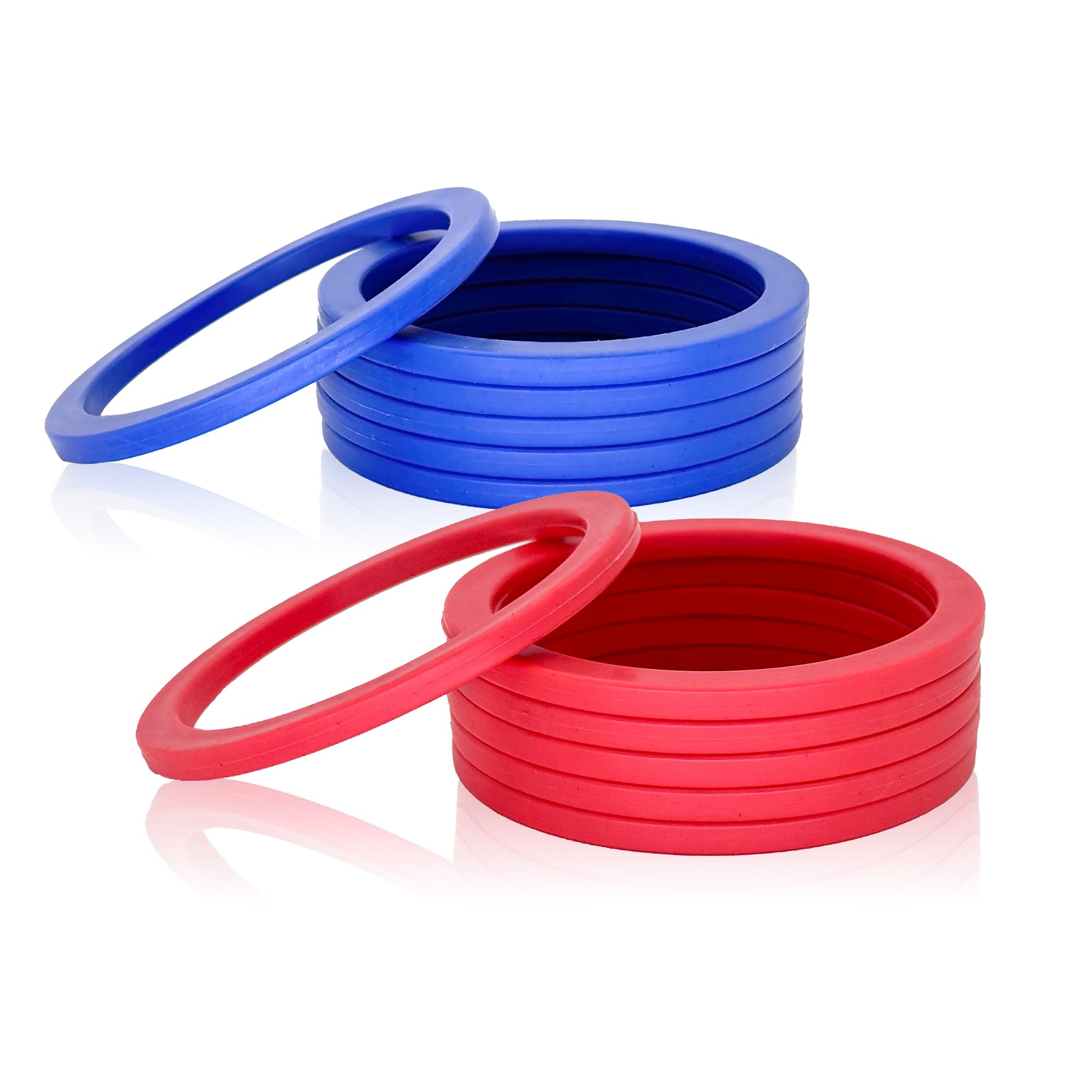 OUTOSS-Soft Plastic Toss Ring Replacement,12-Packs,Two Colors