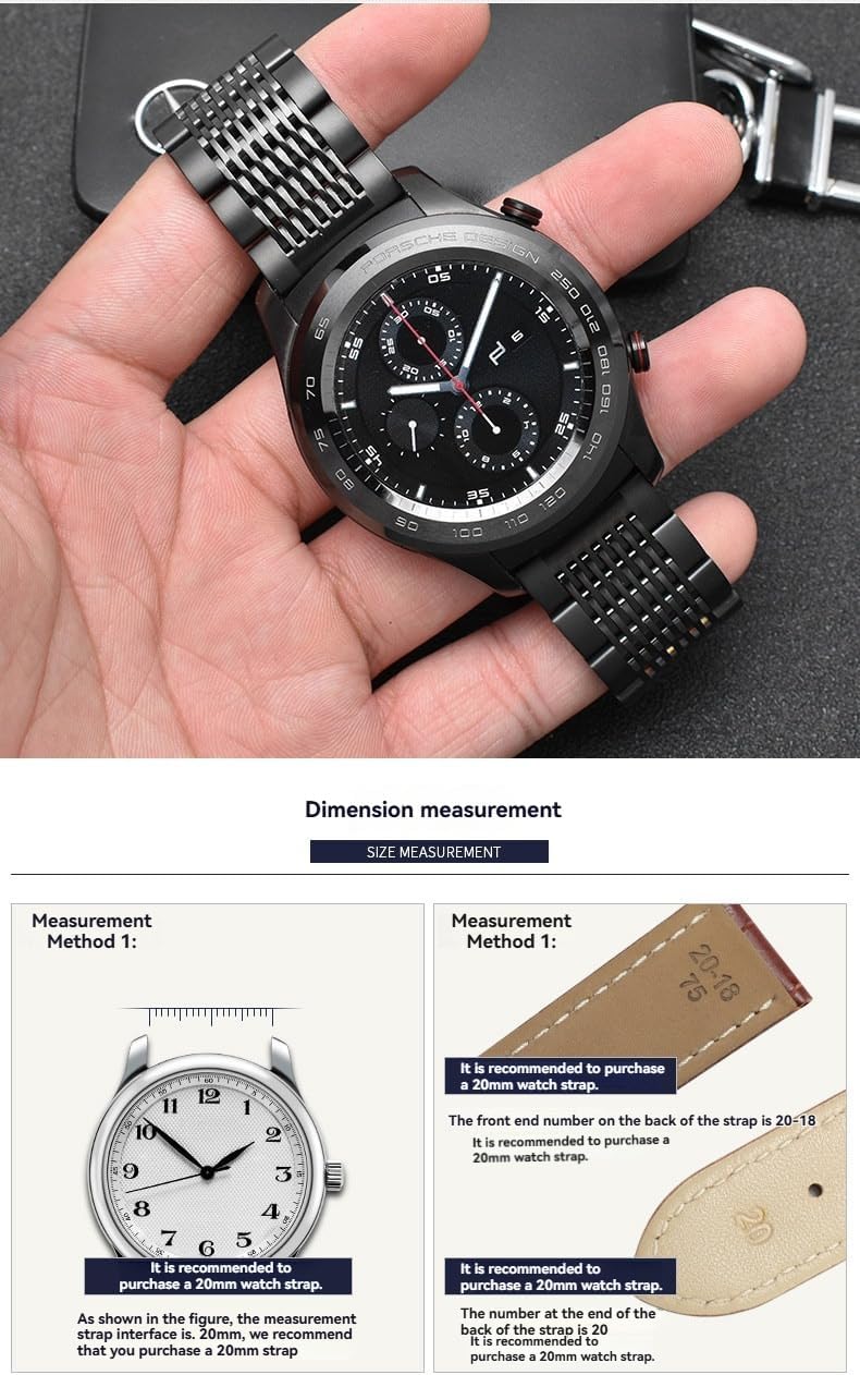 Universal Quick Release Solid Stainless Steel Watch Bracelet 20mm 22mm 24mm for All Brands