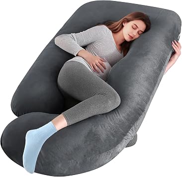 Pregnancy Pillows for Sleeping, 66in U Shaped Maternity Pillow with Cover