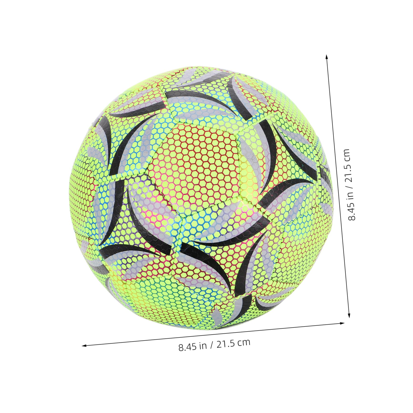 TOYANDONA Pelota de Fútbol Luminosa de Noche para Entrenamiento de Adultos y Jóvenes Resistente y Duradero para Condiciones de Luz Diseño Ergonómico para Control y