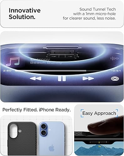 Vista 295 de Spigen Liquid Air - Funda diseñada para iPhone 13 Pro Max (2021), color negro mate