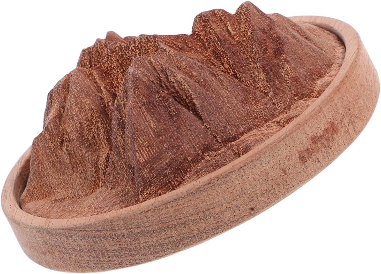 Wood Essential Oil Diffuser Mountain Shape Aromatherapy Decor for Home Office Yoga Room Spa Center Passive Diffusion Wood Portable Design