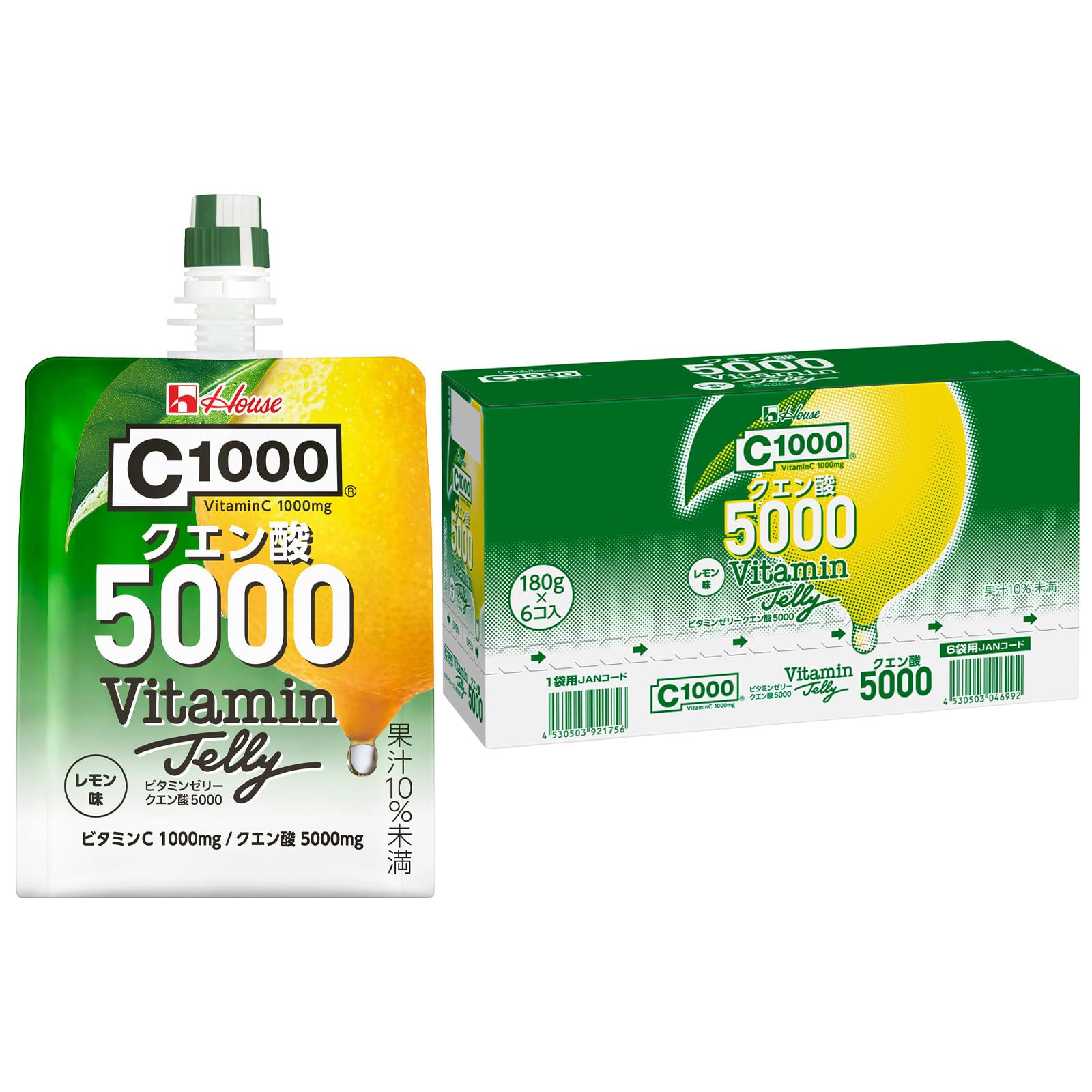 Amazon.co.jp: C1000 ビタミンゼリークエン酸5000 180g×6個[ビタミンC