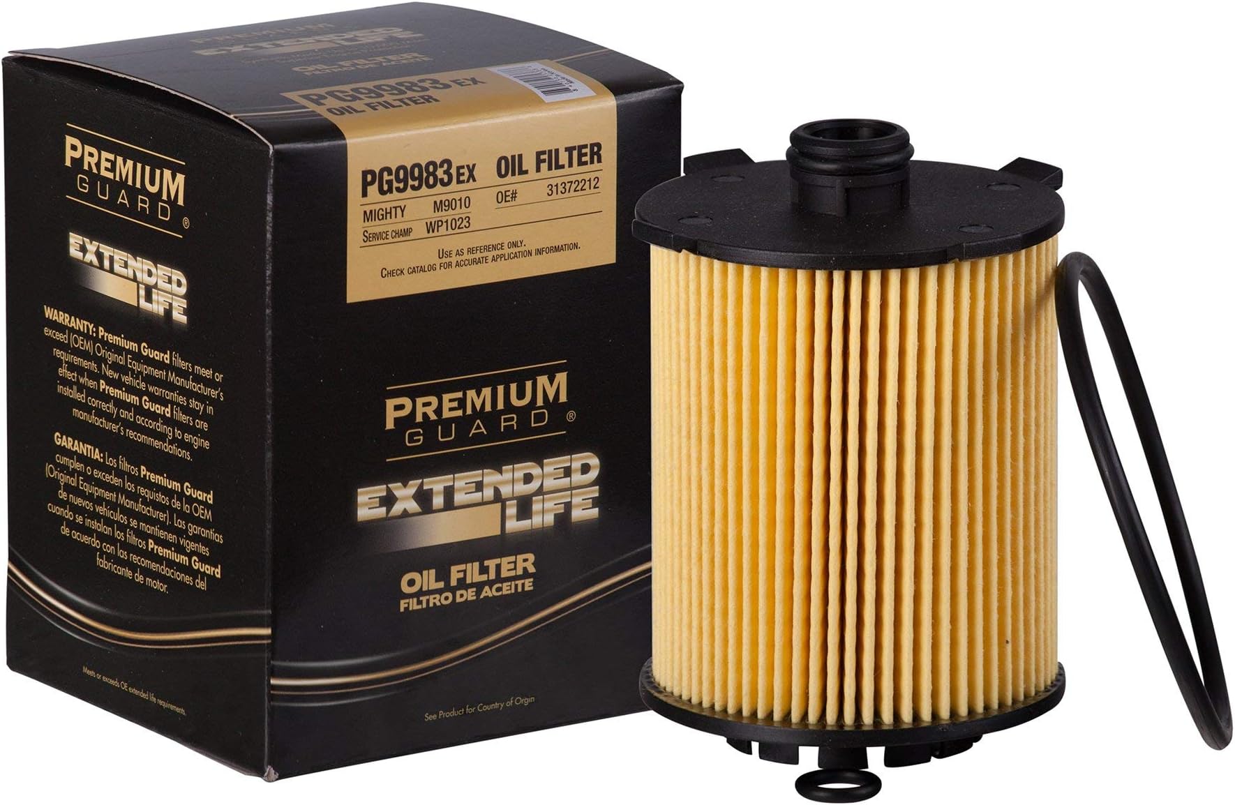 PG Oil Filter, Extended Life PG9983EX| Fits 2016-20 Volvo XC90, 2015-20 XC60, S60, 2019-20 XC40, 2017-20 S90, 2015-20 V60, 2017-20 V60 Cross Country
