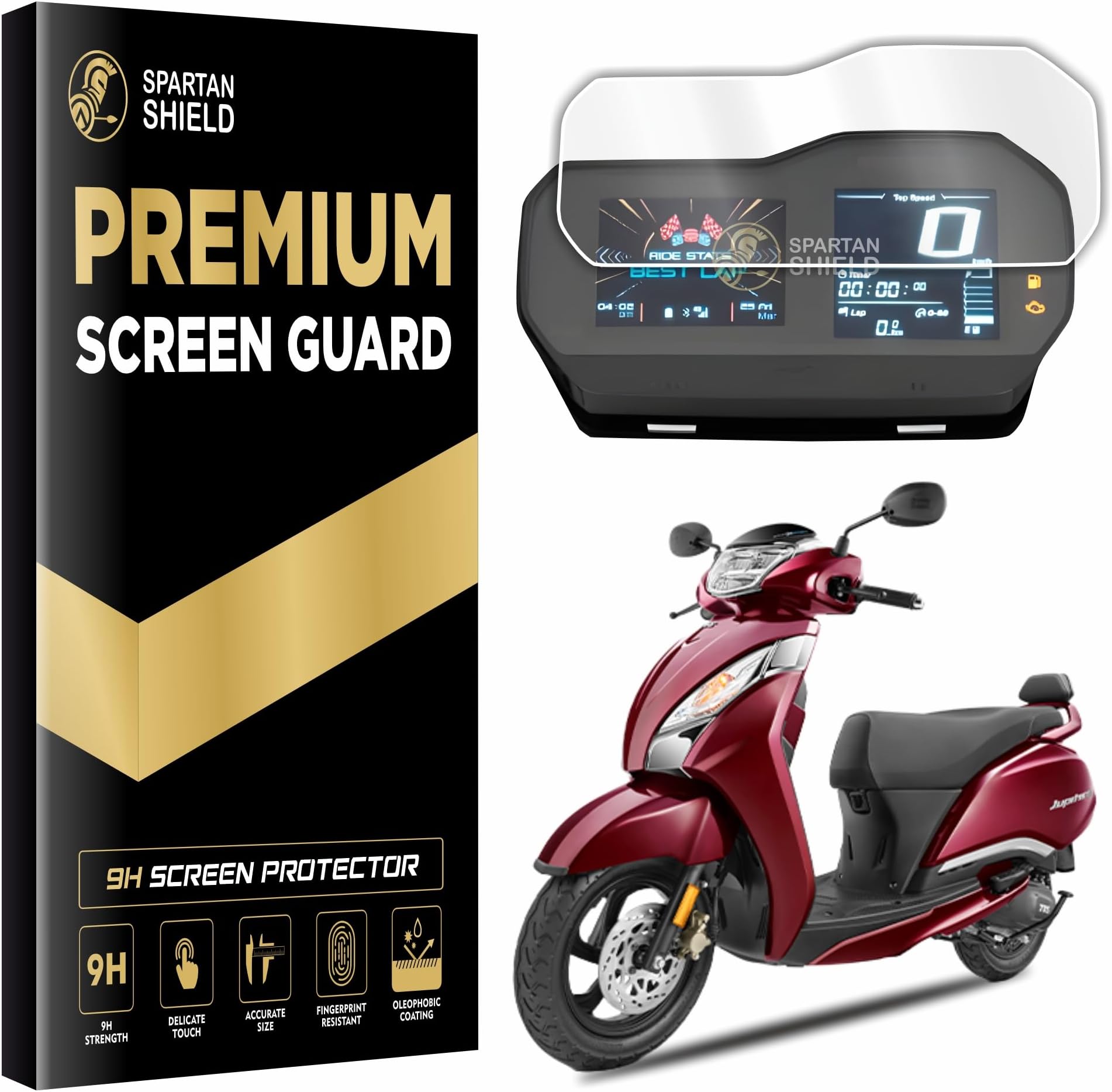 Digital Cluster Screen Guard For TVS JUPITER 125 SMARTXONNECT Scooter 2024 || TFT Meter Display Console Protector || Anti Scratch Jupiter125 X Connect Accessory [Not Tempered Glass]