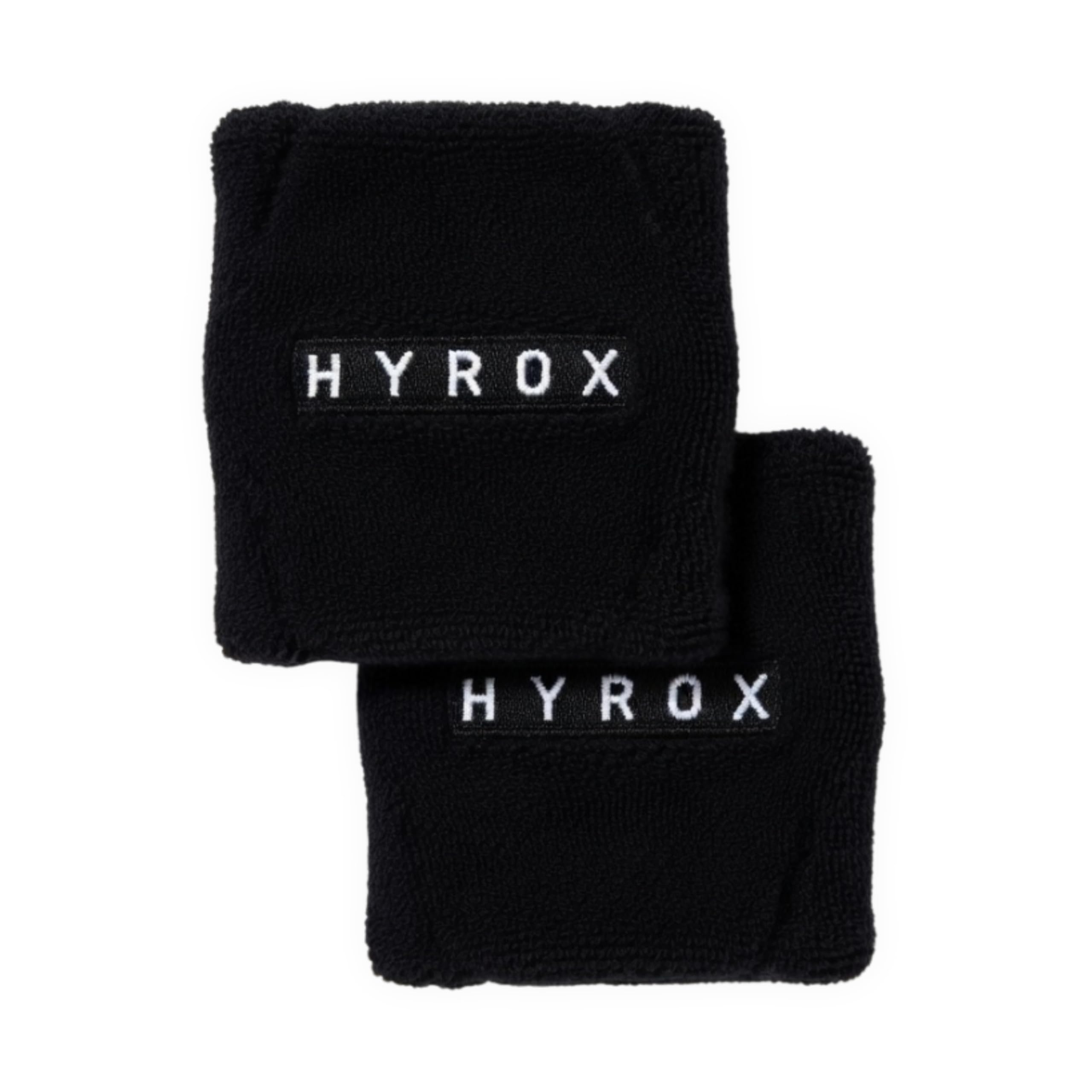 Sports Wristbands – Sweat Absorbing Wristbands for Gym & Running – Cotton Elastic Wrist Sweatbands, Comfortable Fit, Unisex (8x8 cm), Black
