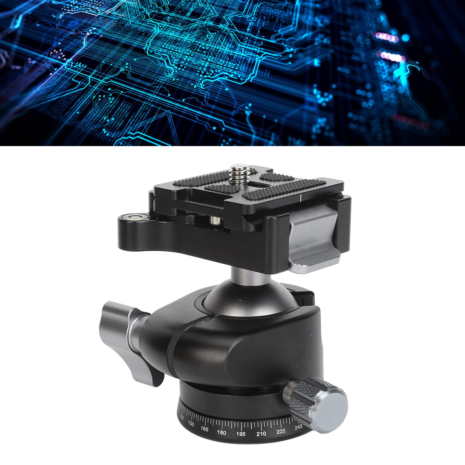 Obrotowa Głowica Statywu o 360° Niski środek Ciężkości 32 Mm Bardzo Wszechstronna do Aparatów i Lornetek Fotografia Plenerowa