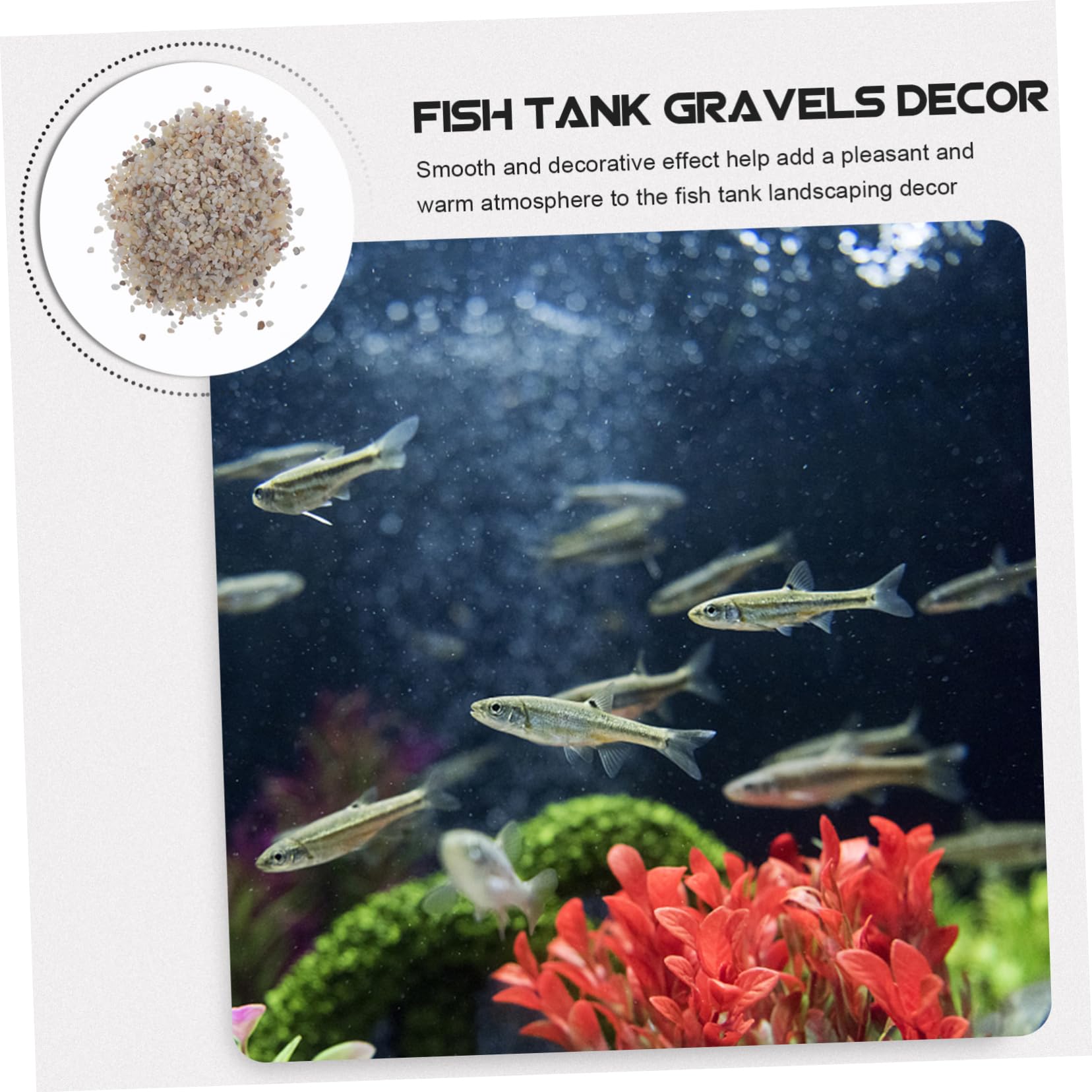 Aquarienkies Für Süßwasser Mit Aquariensand Und Kies Für Fische Und Schildkrötenbecken Als Dekoration